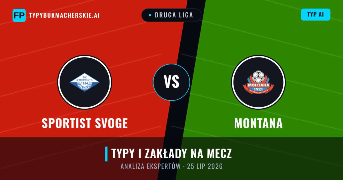 Sportist Svoge vs Montana — typy i zapowiedź meczu