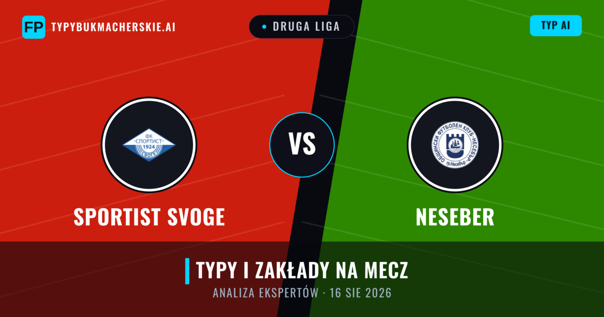 Sportist Svoge vs Neseber — typy i zapowiedź meczu