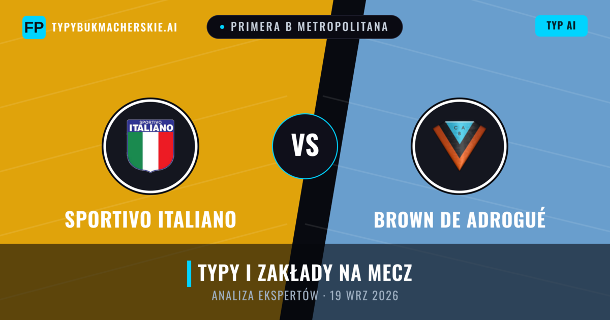 Sportivo Italiano vs Brown de Adrogué — typy i zapowiedź meczu