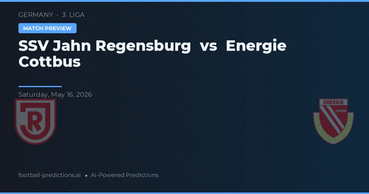 SSV Jahn Regensburg vs Energie Cottbus — typy i zapowiedź meczu