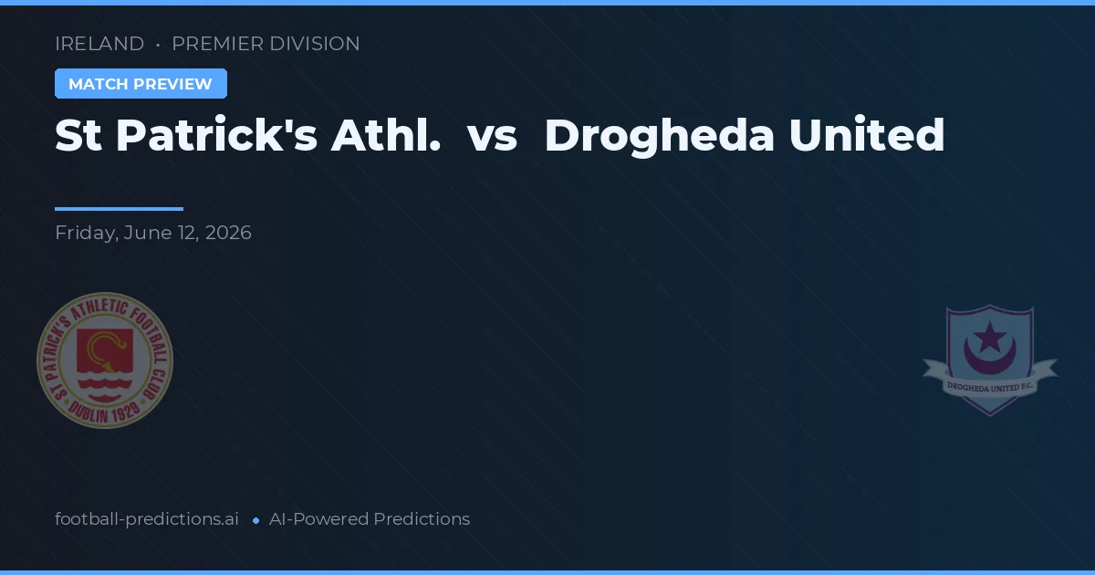 St Patrick's Athletic vs Drogheda United — typy i zapowiedź meczu
