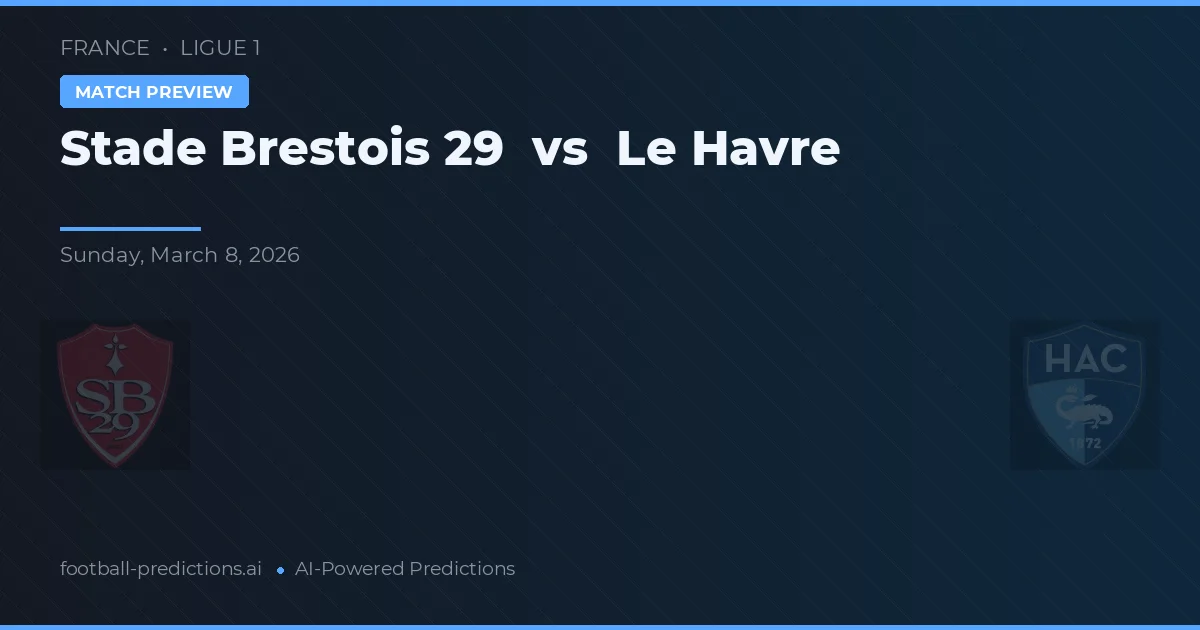 Stade Brestois 29 vs Le Havre — typy i zapowiedź meczu