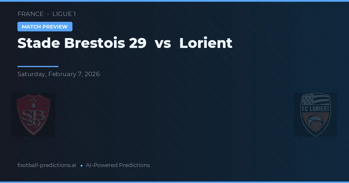 Stade Brestois 29 vs Lorient — typy i zapowiedź meczu