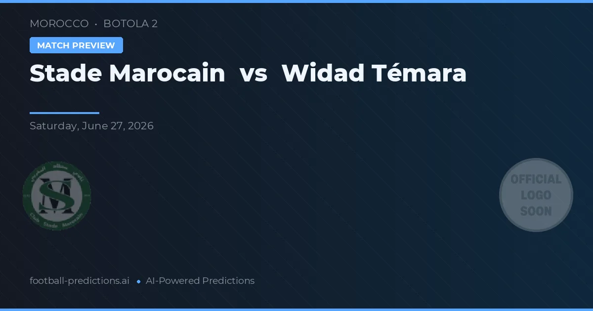 Stade Marocain vs Widad Témara — typy i zapowiedź meczu