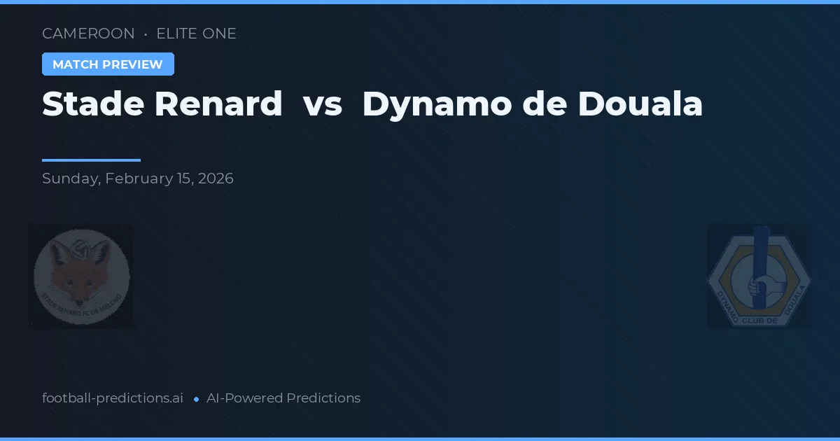 Stade Renard vs Dynamo de Douala — typy i zapowiedź meczu