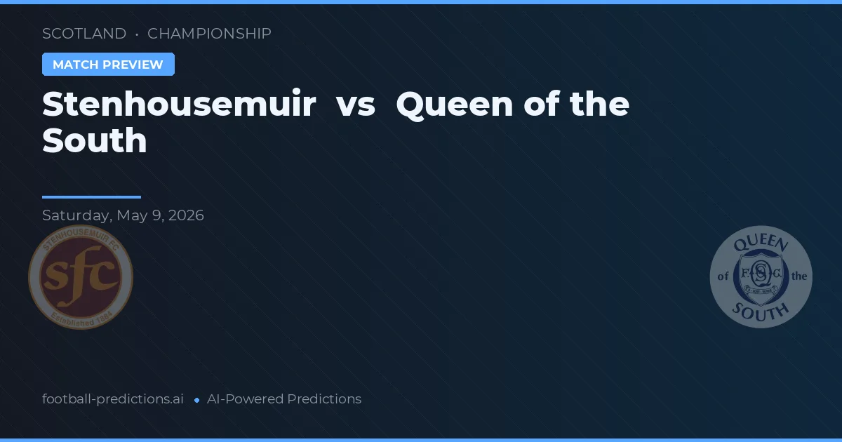 Stenhousemuir vs Queen of the South — typy i zapowiedź meczu