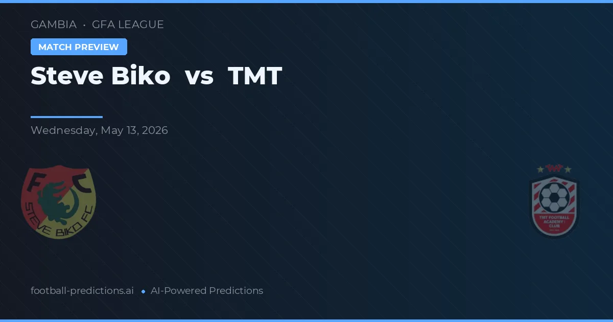 Steve Biko vs TMT — typy i zapowiedź meczu