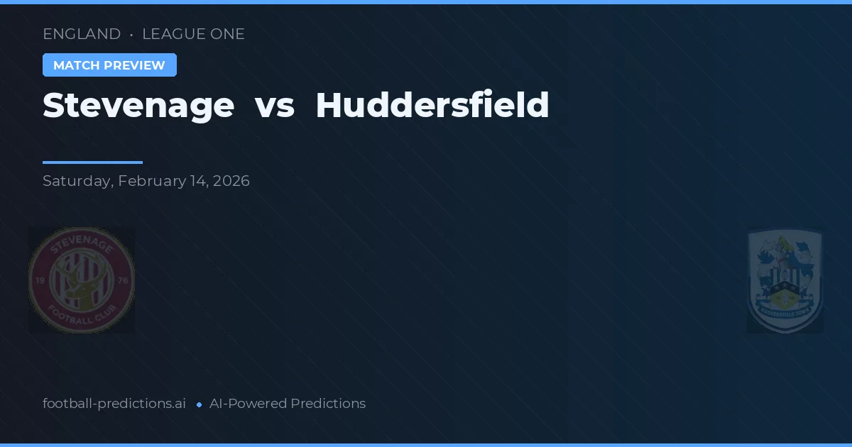 Stevenage vs Huddersfield — typy i zapowiedź meczu