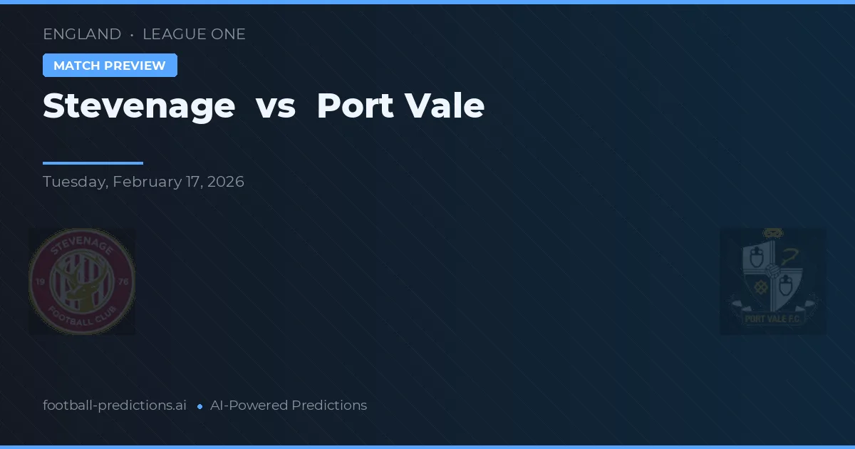 Stevenage vs Port Vale — typy i zapowiedź meczu