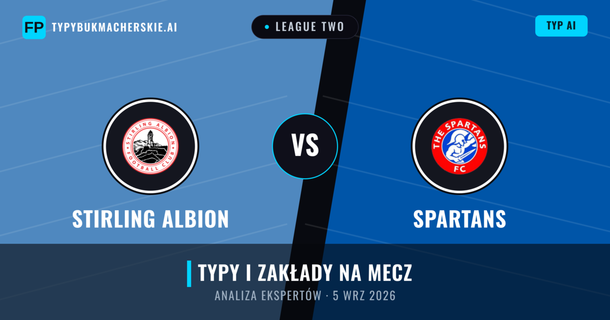 Stirling Albion vs Spartans — typy i zapowiedź meczu