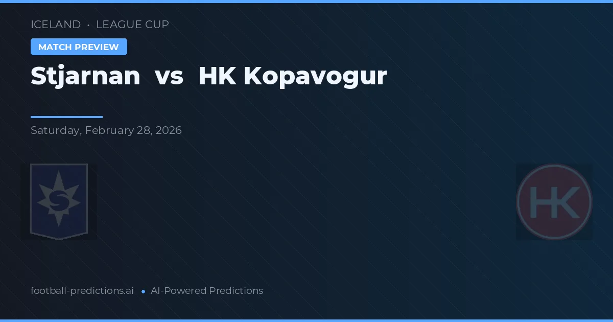 Stjarnan vs HK Kópavogur — typy i zapowiedź meczu