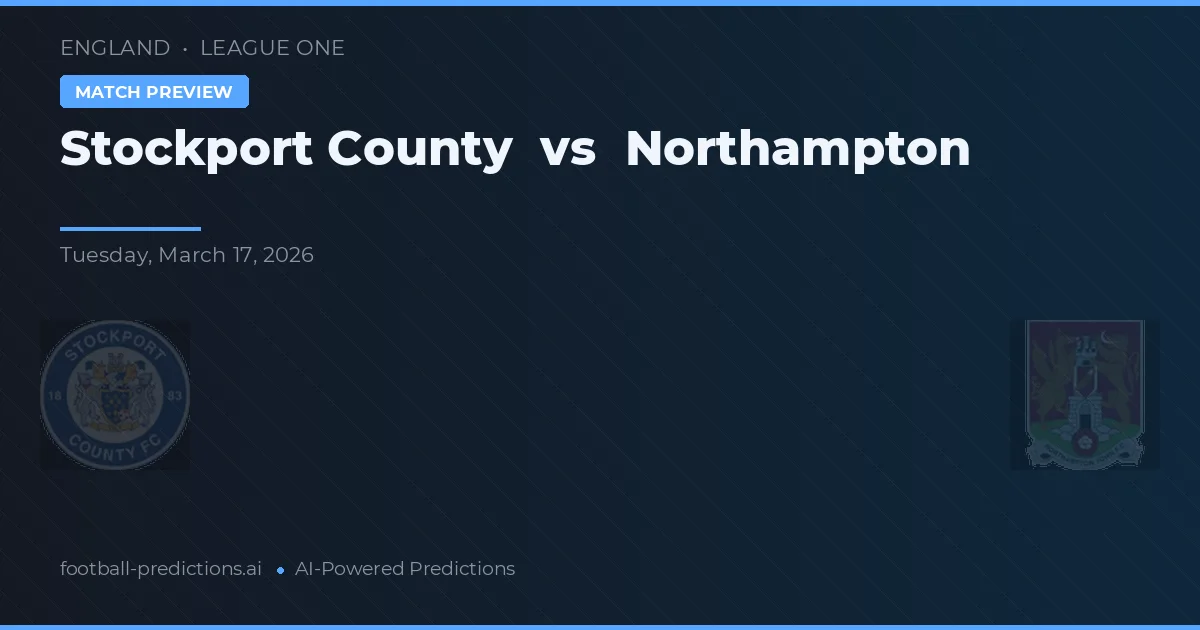 Stockport County vs Northampton — typy i zapowiedź meczu
