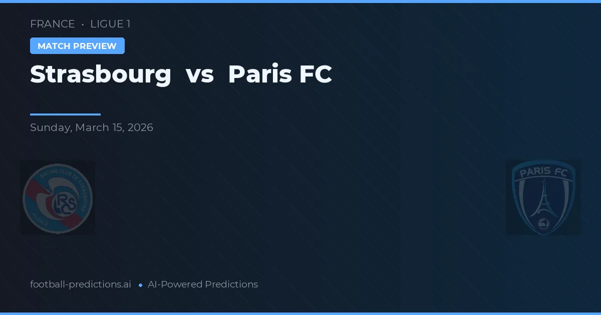 Strasbourg vs Paris FC — typy i zapowiedź meczu