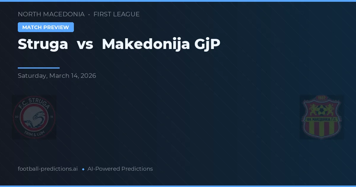 Struga vs Makedonija GjP — typy i zapowiedź meczu