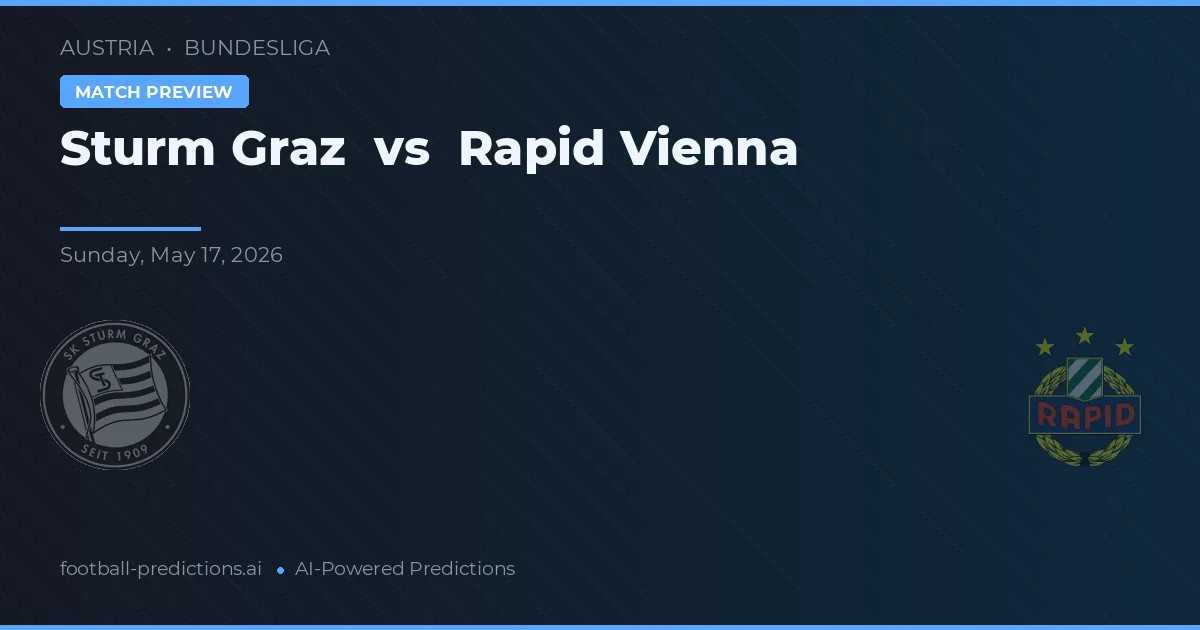 Sturm Graz vs Rapid Wiedeń — typy i zapowiedź meczu