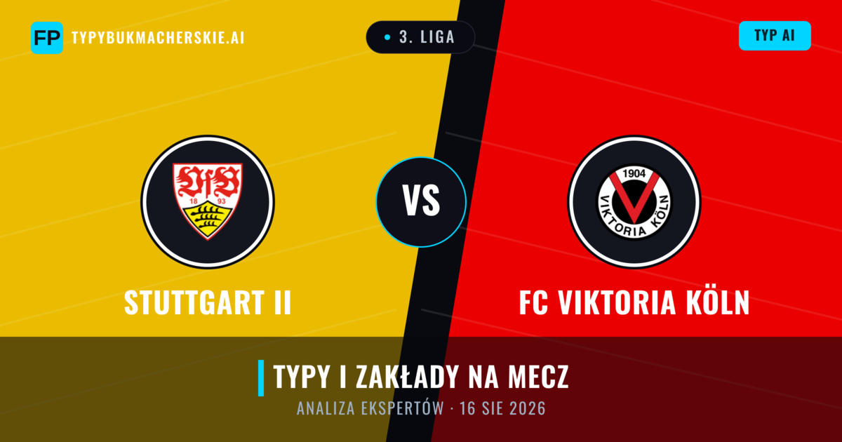 Stuttgart II vs FC Viktoria Köln — typy i zapowiedź meczu
