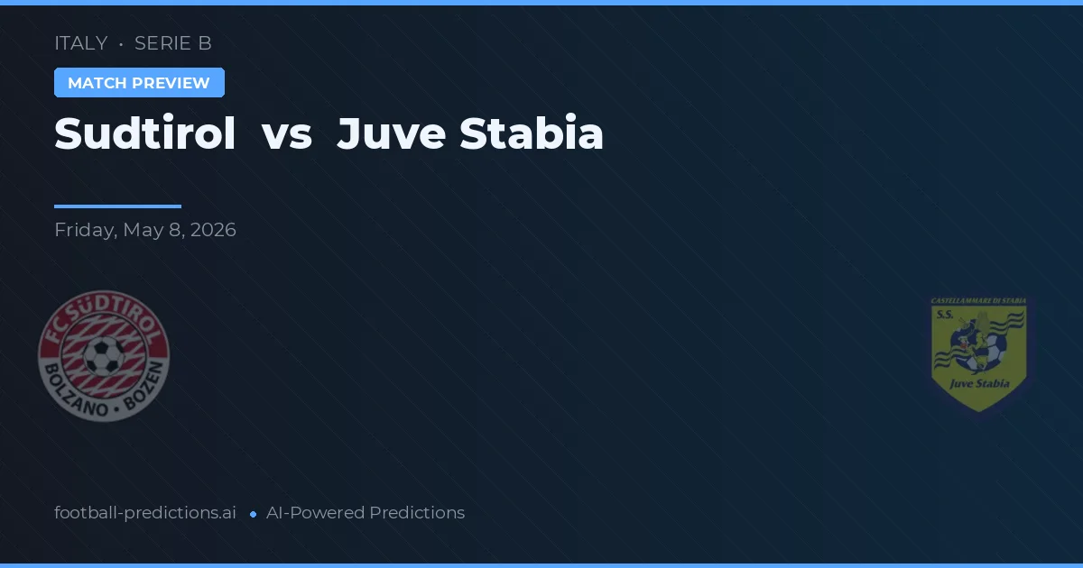Sudtirol vs Juve Stabia — typy i zapowiedź meczu