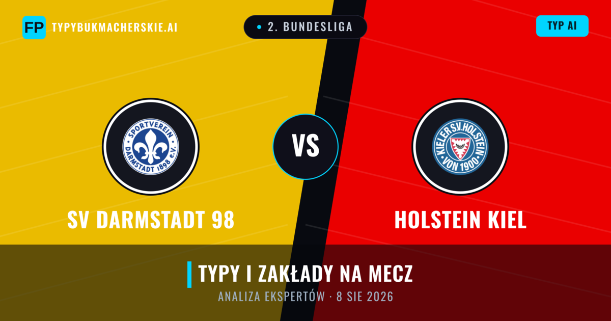 SV Darmstadt 98 vs Holstein Kiel — typy i zapowiedź meczu