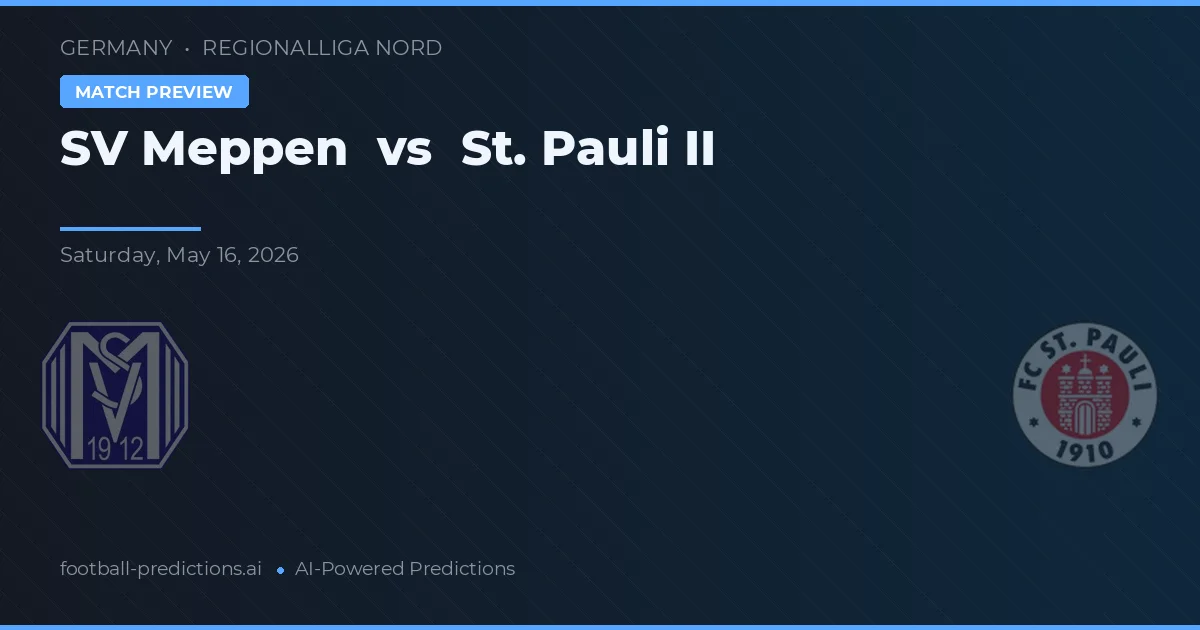 SV Meppen vs St. Pauli II — typy i zapowiedź meczu