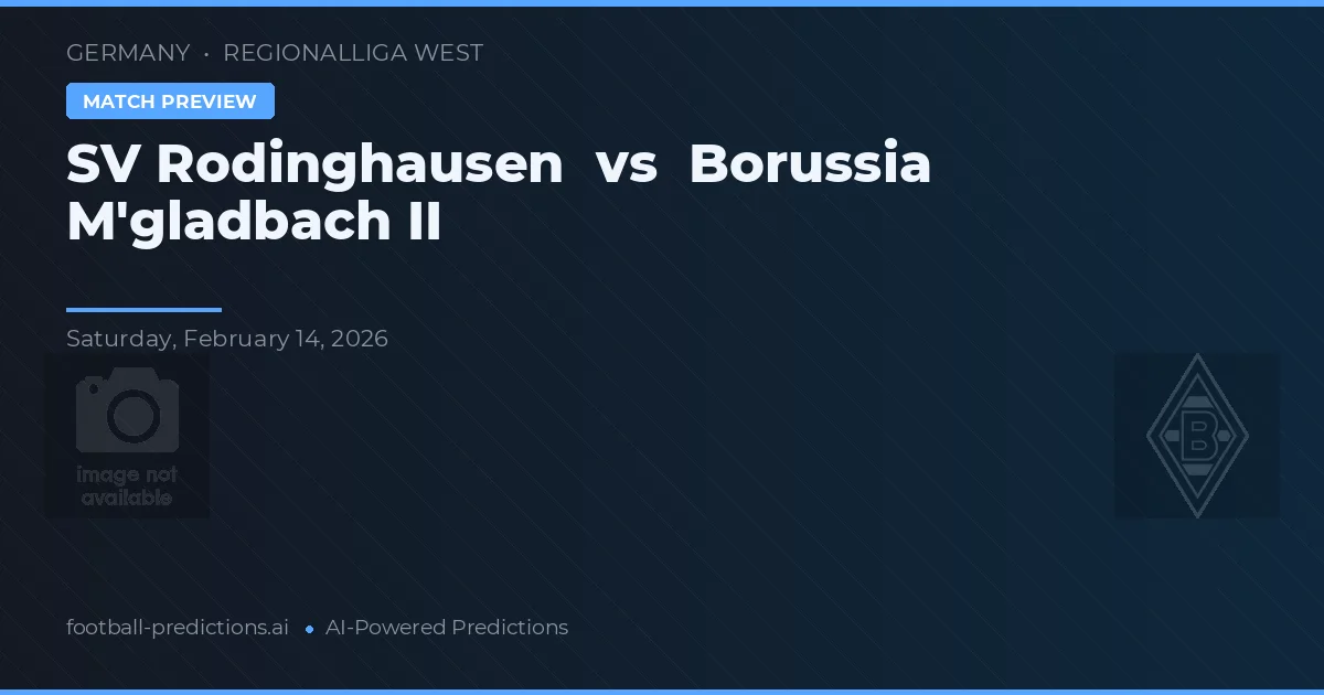 SV Rodinghausen vs Borussia M'Gladbach II — typy i zapowiedź meczu