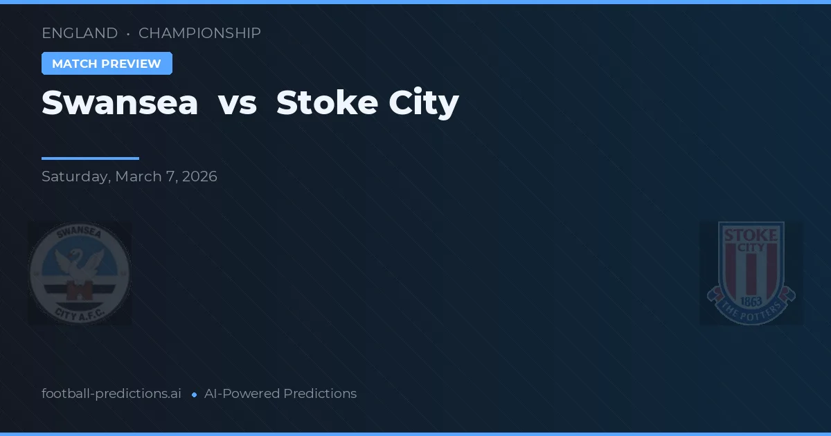 Swansea vs Stoke City — typy i zapowiedź meczu