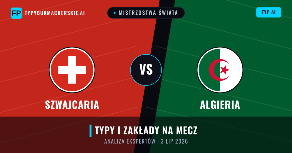 Szwajcaria vs Algieria — typy i zapowiedź meczu