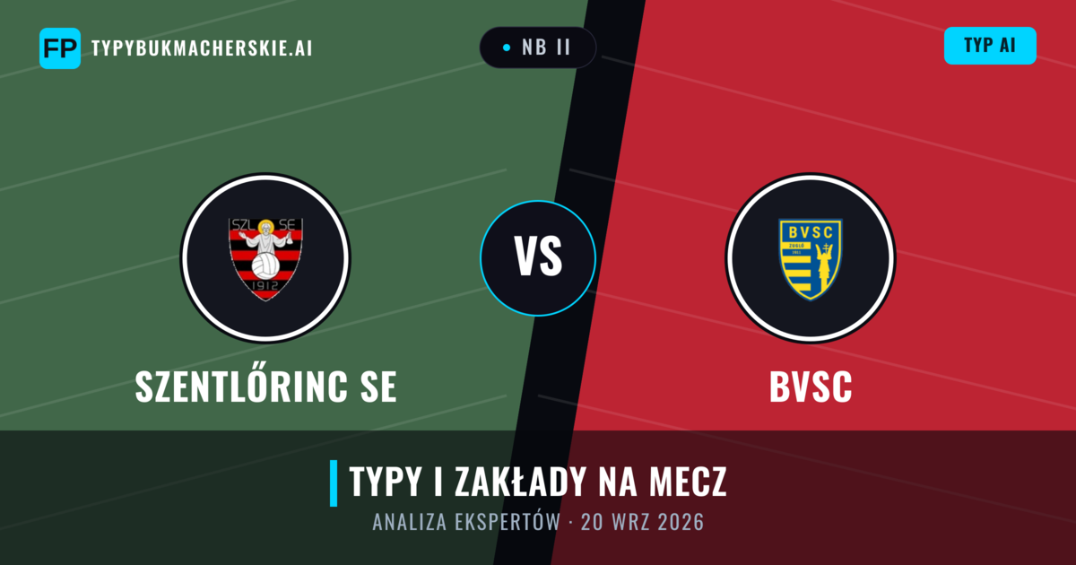 Szentlőrinc SE vs BVSC — typy i zapowiedź meczu