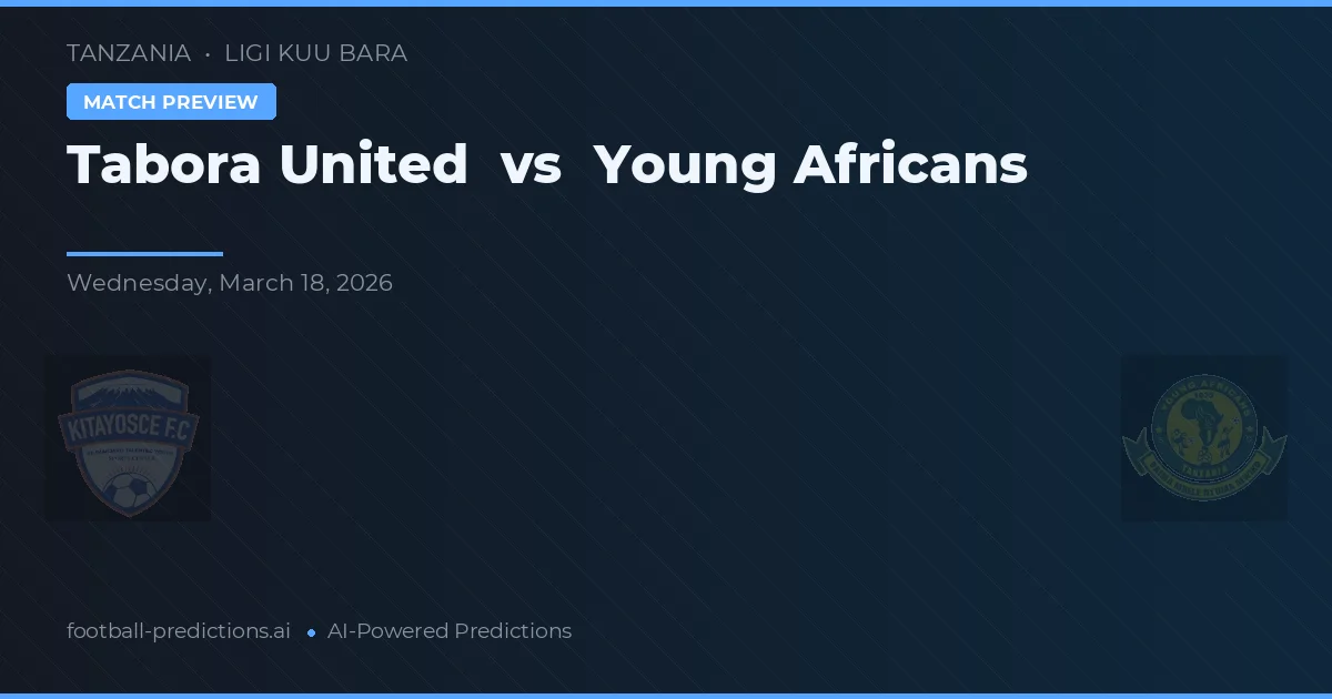 Tabora United vs Young Africans — typy i zapowiedź meczu