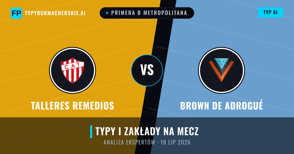 Talleres Remedios vs Brown de Adrogué — typy i zapowiedź meczu