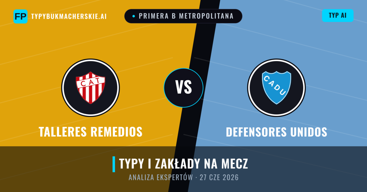 Talleres Remedios vs Defensores Unidos — typy i zapowiedź meczu