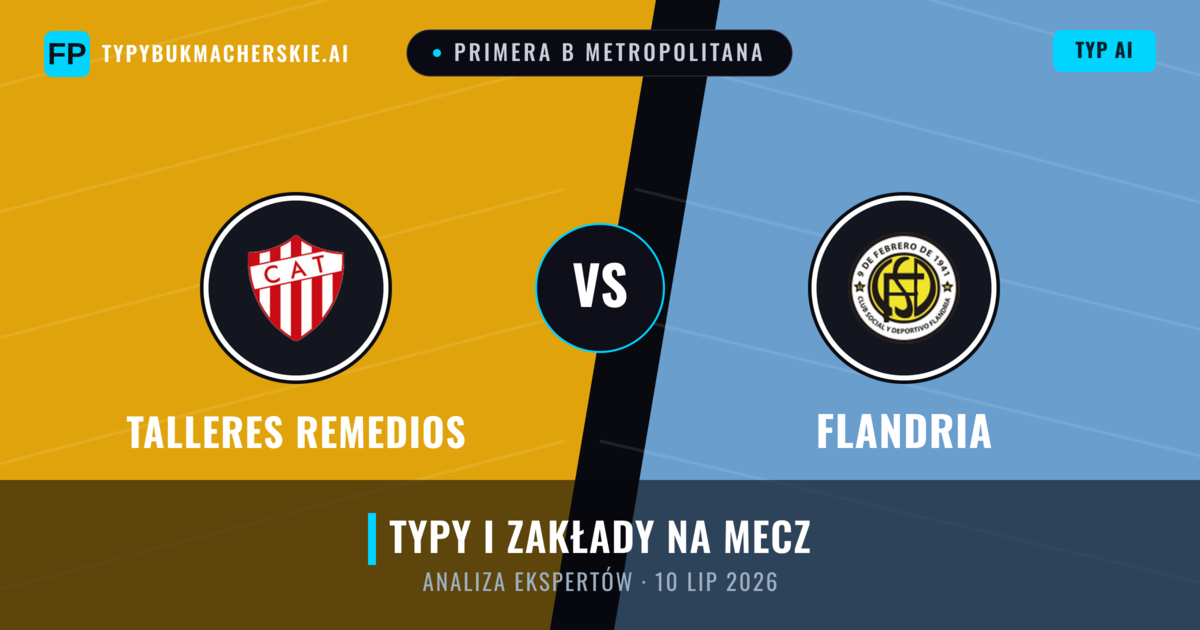 Talleres Remedios vs Flandria — typy i zapowiedź meczu