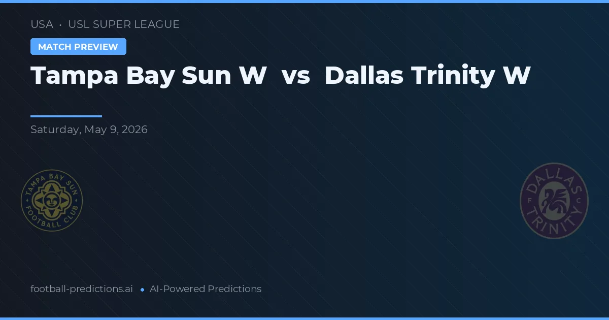 Tampa Bay Sun W vs Dallas Trinity W — typy i zapowiedź meczu