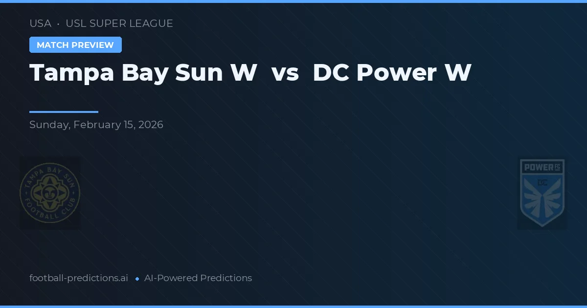 Tampa Bay Sun W vs DC Power W — typy i zapowiedź meczu