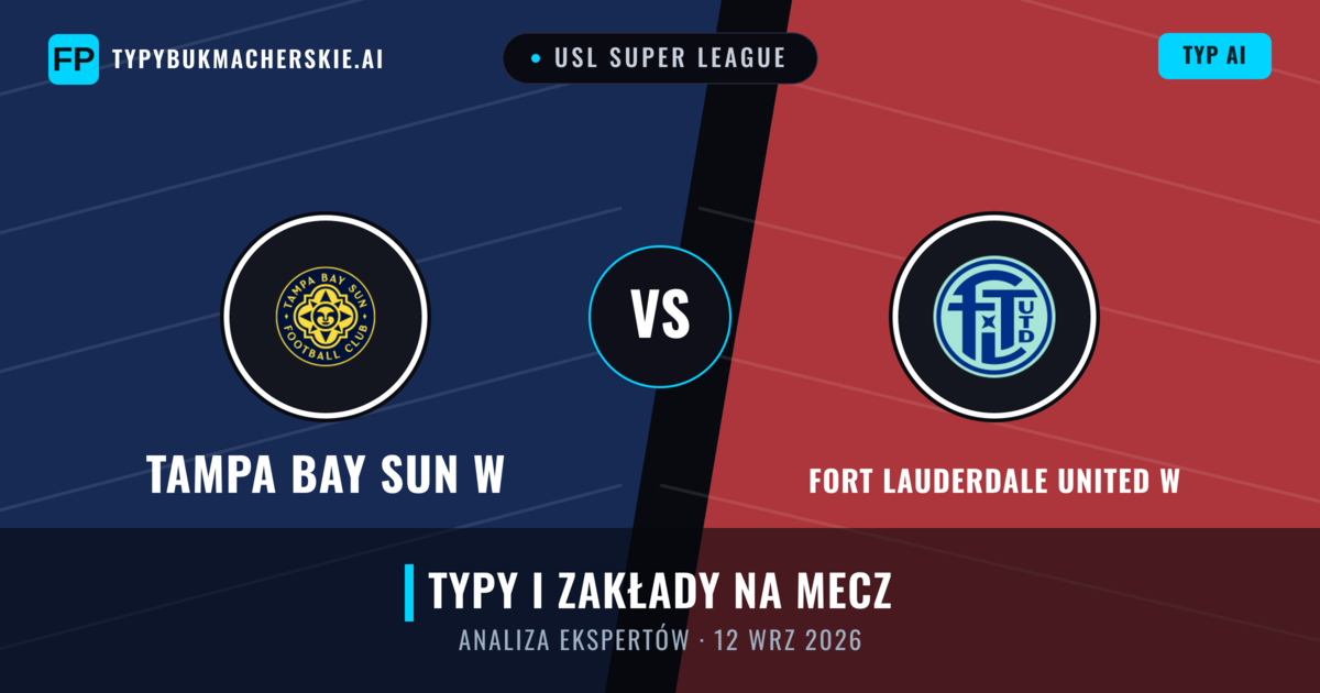 Tampa Bay Sun W vs Fort Lauderdale United W — typy i zapowiedź meczu
