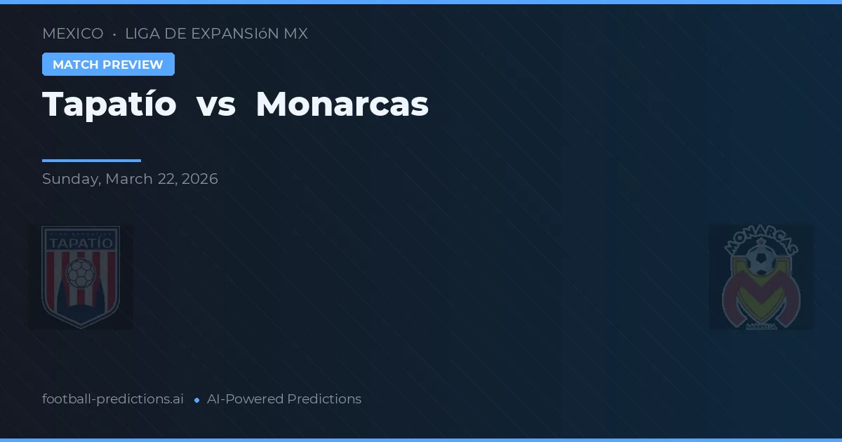 Tapatío vs Monarcas — typy i zapowiedź meczu
