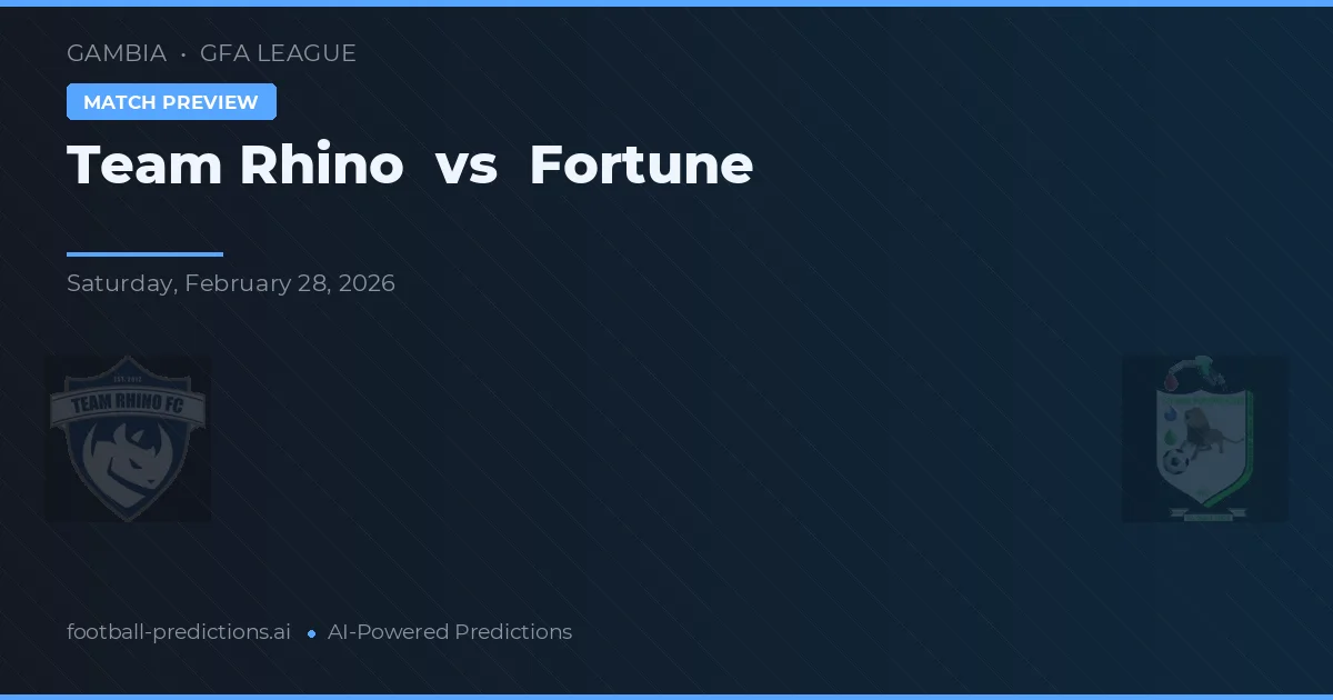 Team Rhino vs Fortune — typy i zapowiedź meczu