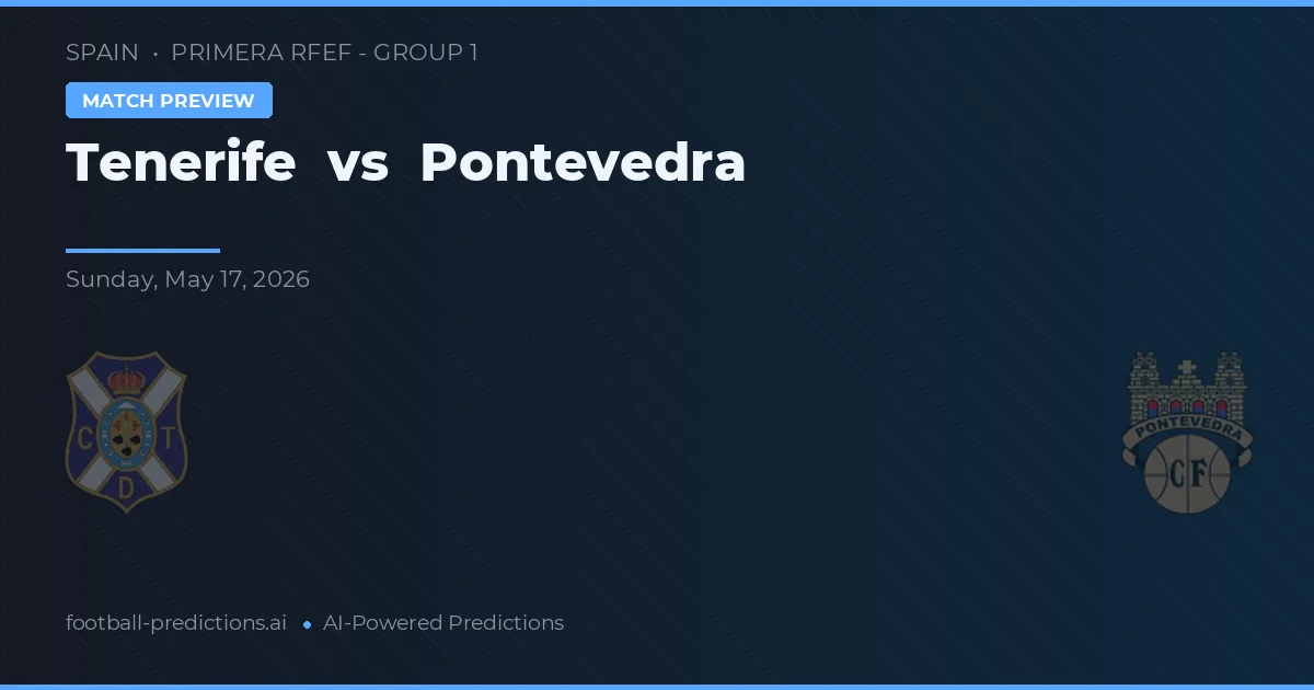 Tenerife vs Pontevedra — typy i zapowiedź meczu