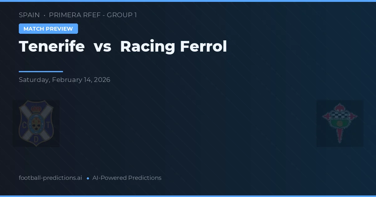 Tenerife vs Racing Ferrol — typy i zapowiedź meczu