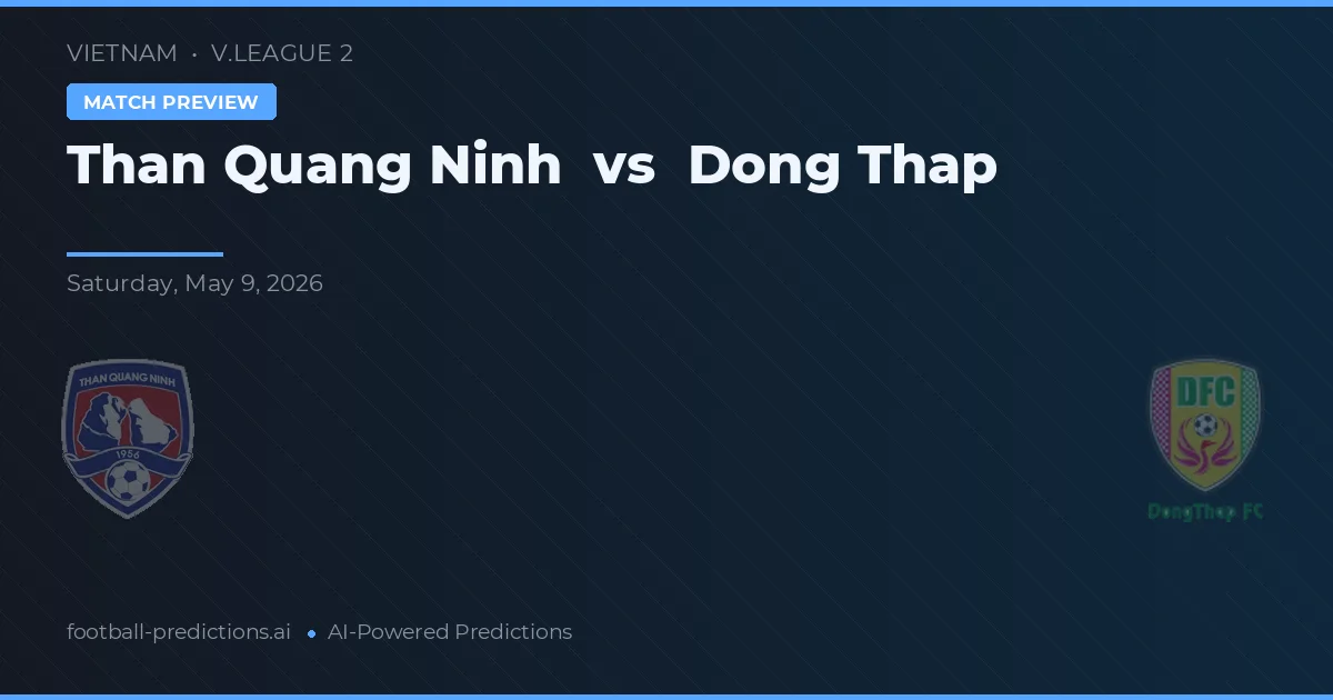 Than Quảng Ninh vs Đồng Tháp — typy i zapowiedź meczu