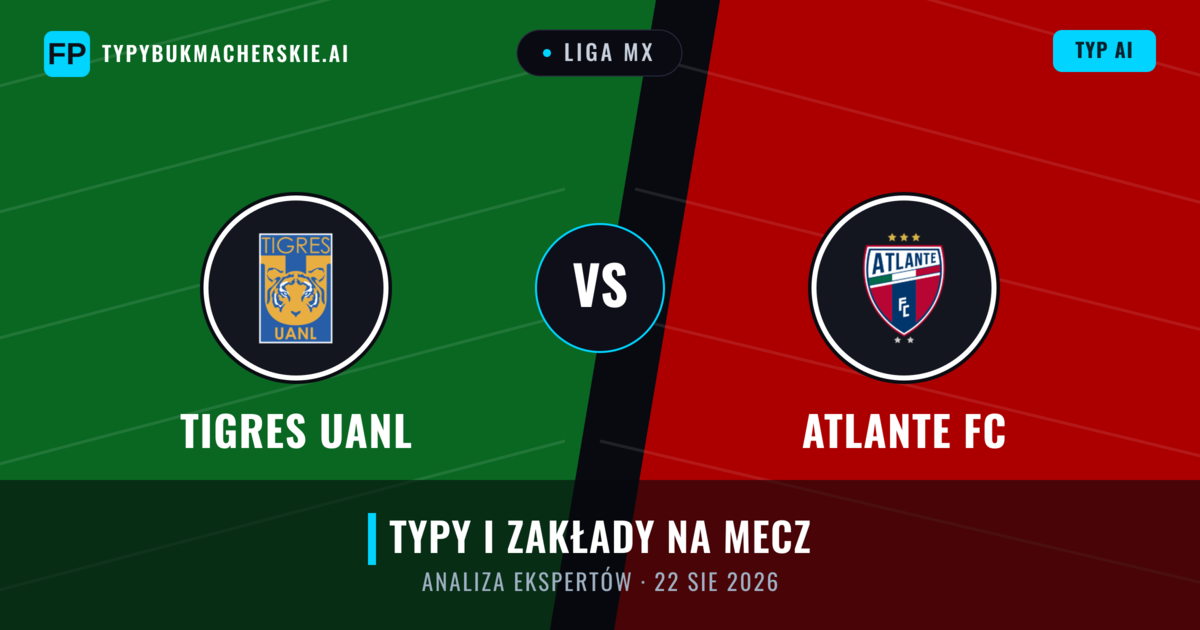 Tigres UANL vs Atlante FC — typy i zapowiedź meczu