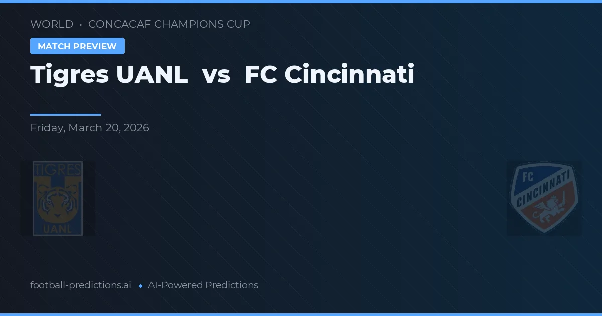 Tigres UANL vs FC Cincinnati — typy i zapowiedź meczu