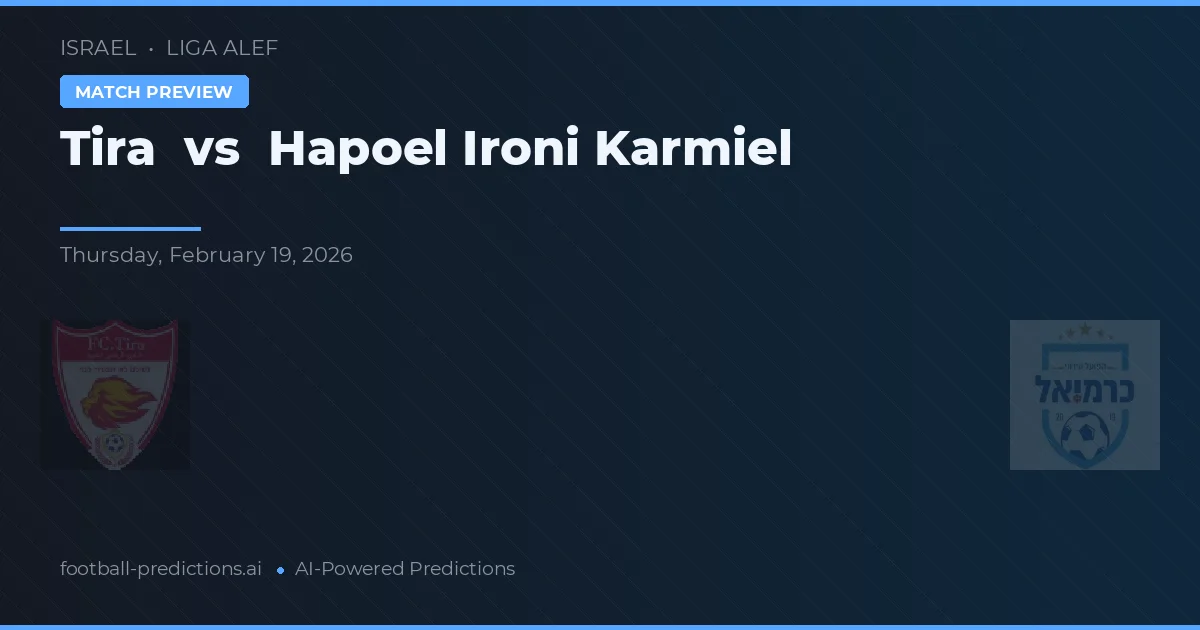 Tira vs Hapoel Ironi Karmiel — typy i zapowiedź meczu