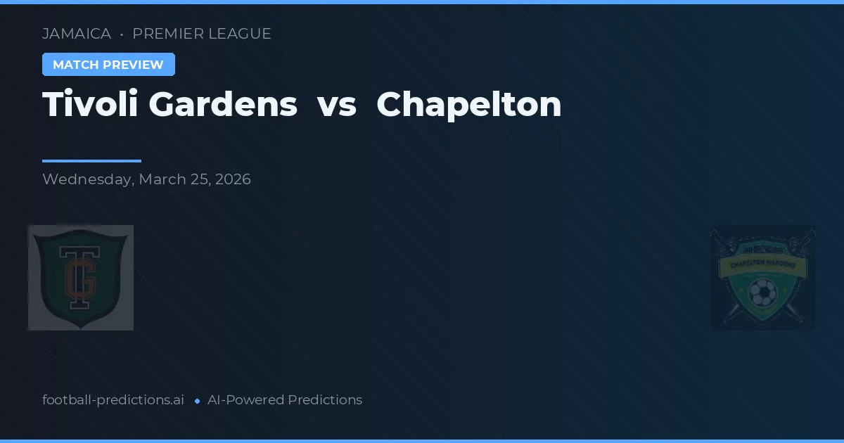 Tivoli Gardens vs Chapelton — typy i zapowiedź meczu
