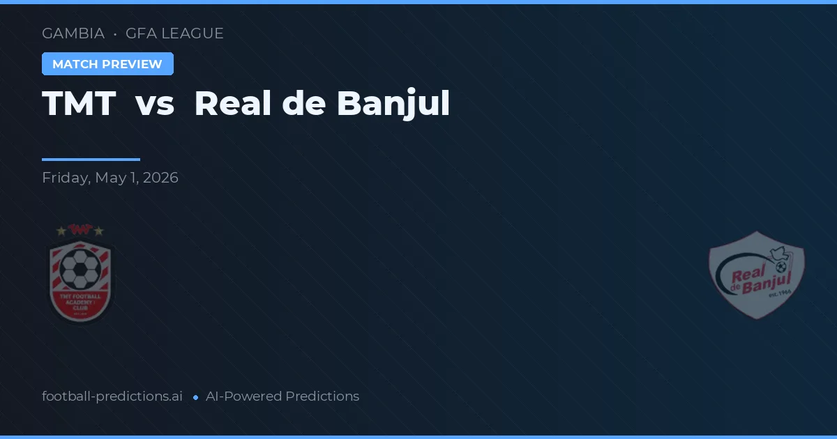 TMT vs Real de Banjul — typy i zapowiedź meczu