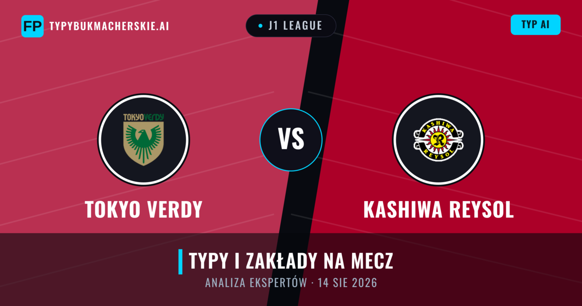 Tokyo Verdy vs Kashiwa Reysol — typy i zapowiedź meczu