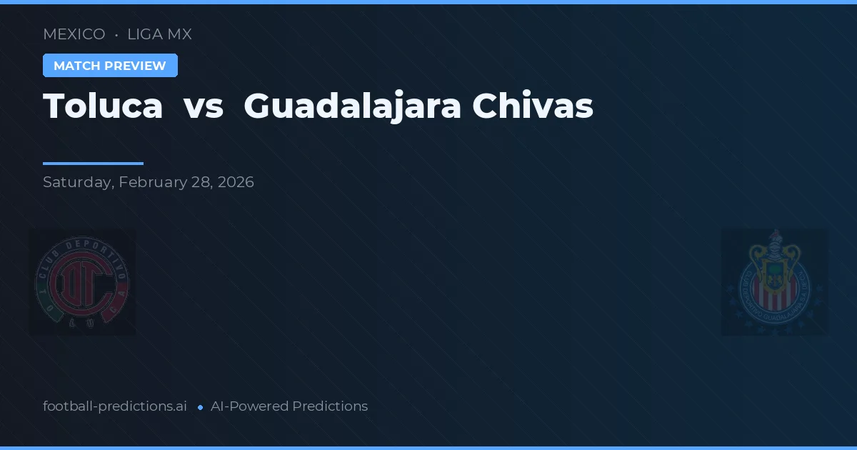 Toluca vs Chivas Guadalajara — typy i zapowiedź meczu
