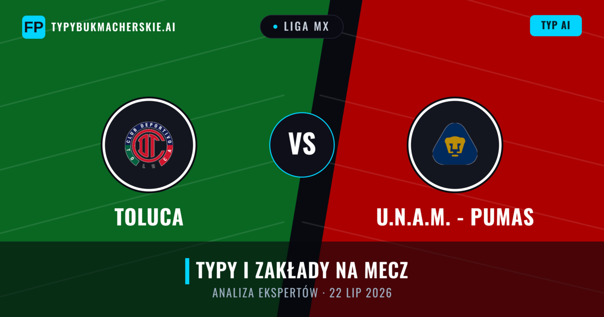 Toluca vs U.N.A.M. - Pumas — typy i zapowiedź meczu