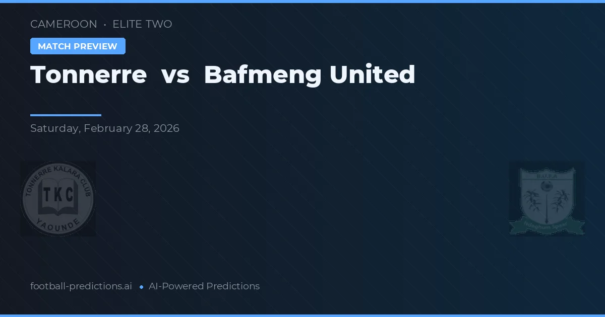Tonnerre vs Bafmeng United — typy i zapowiedź meczu