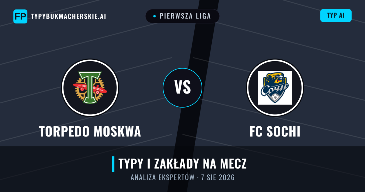 Torpedo Moskwa vs FC Sochi — typy i zapowiedź meczu