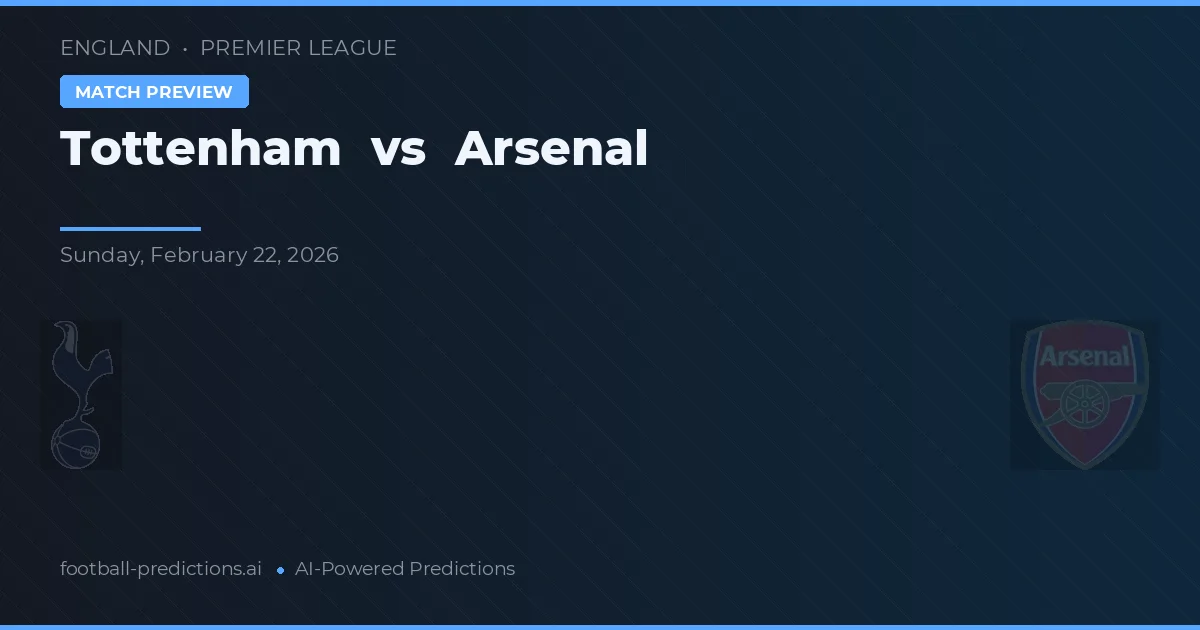 Tottenham vs Arsenal — typy i zapowiedź meczu